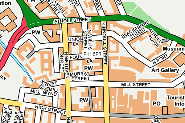 PH1 5PR map - OS OpenMap – Local (Ordnance Survey)