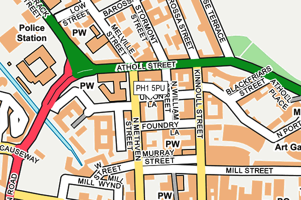 PH1 5PU map - OS OpenMap – Local (Ordnance Survey)