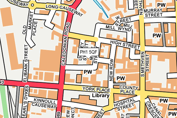 PH1 5QF map - OS OpenMap – Local (Ordnance Survey)