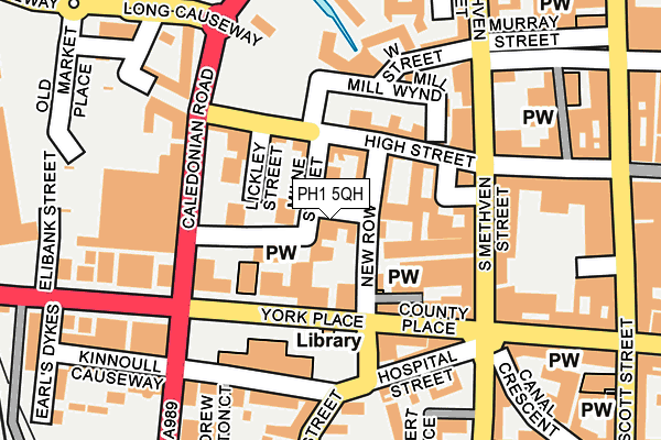 PH1 5QH map - OS OpenMap – Local (Ordnance Survey)