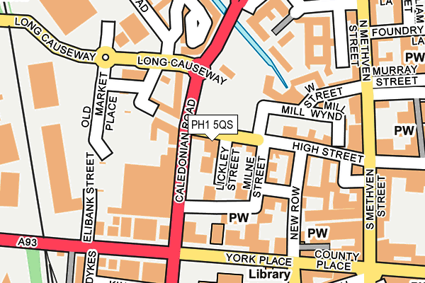 PH1 5QS map - OS OpenMap – Local (Ordnance Survey)