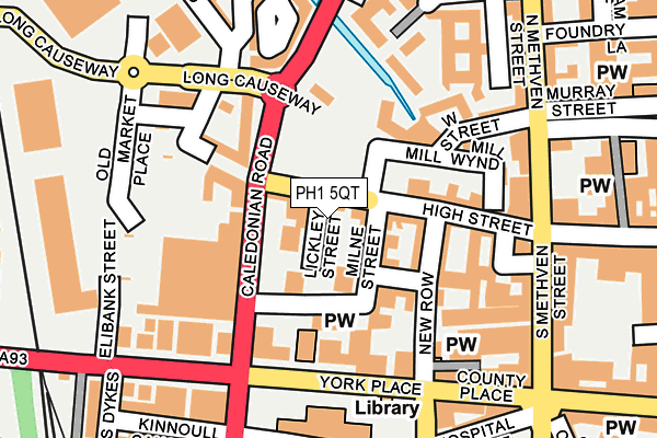 PH1 5QT map - OS OpenMap – Local (Ordnance Survey)