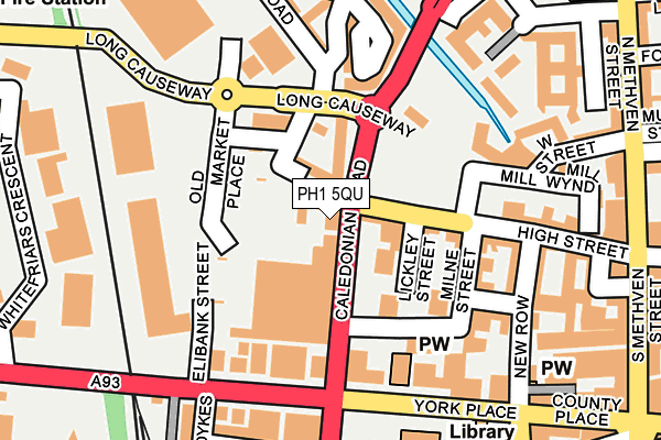 PH1 5QU map - OS OpenMap – Local (Ordnance Survey)