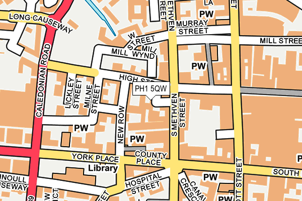 PH1 5QW map - OS OpenMap – Local (Ordnance Survey)