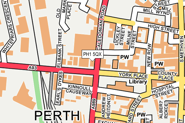 PH1 5QX map - OS OpenMap – Local (Ordnance Survey)