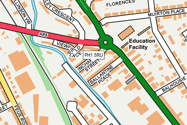 PH1 5RU map - OS OpenMap – Local (Ordnance Survey)