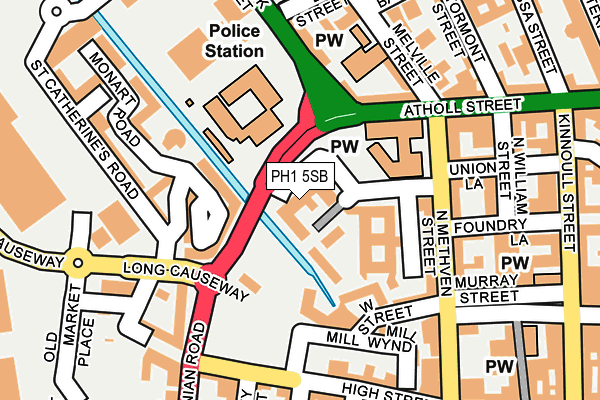PH1 5SB map - OS OpenMap – Local (Ordnance Survey)