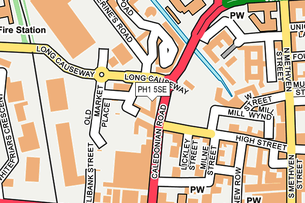 PH1 5SE map - OS OpenMap – Local (Ordnance Survey)