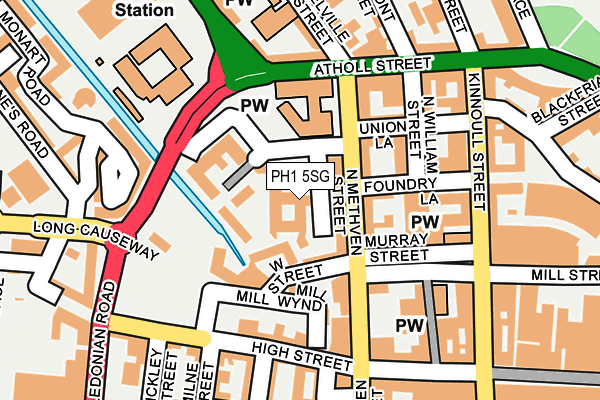 PH1 5SG map - OS OpenMap – Local (Ordnance Survey)