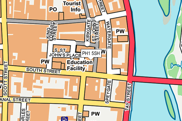 PH1 5SH map - OS OpenMap – Local (Ordnance Survey)