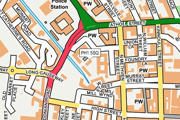 PH1 5SQ map - OS OpenMap – Local (Ordnance Survey)