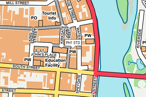 PH1 5TD map - OS OpenMap – Local (Ordnance Survey)