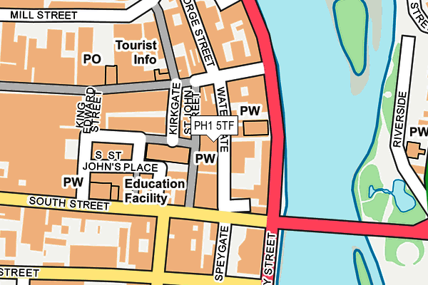 PH1 5TF map - OS OpenMap – Local (Ordnance Survey)