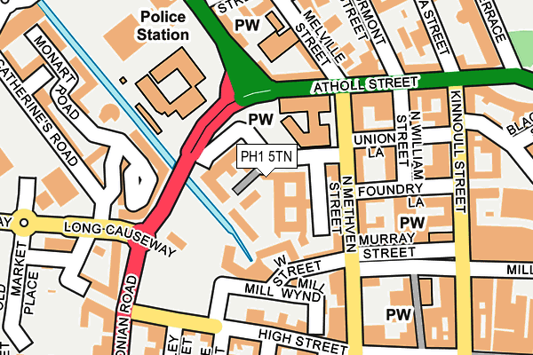 PH1 5TN map - OS OpenMap – Local (Ordnance Survey)
