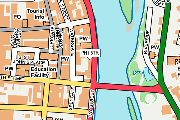 PH1 5TR map - OS OpenMap – Local (Ordnance Survey)