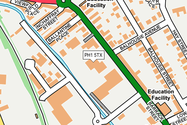 PH1 5TX map - OS OpenMap – Local (Ordnance Survey)