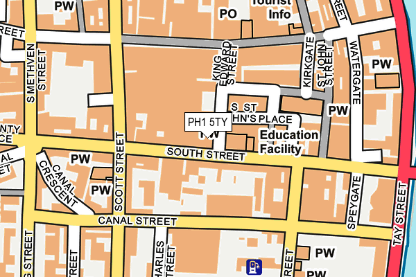 PH1 5TY map - OS OpenMap – Local (Ordnance Survey)