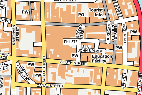 PH1 5TZ map - OS OpenMap – Local (Ordnance Survey)