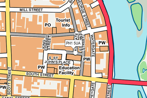 PH1 5UA map - OS OpenMap – Local (Ordnance Survey)