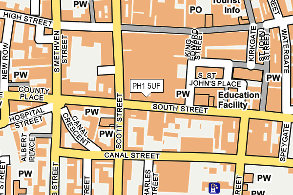 PH1 5UF map - OS OpenMap – Local (Ordnance Survey)