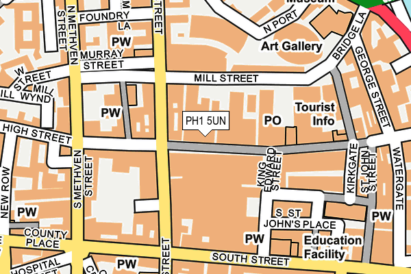 PH1 5UN map - OS OpenMap – Local (Ordnance Survey)