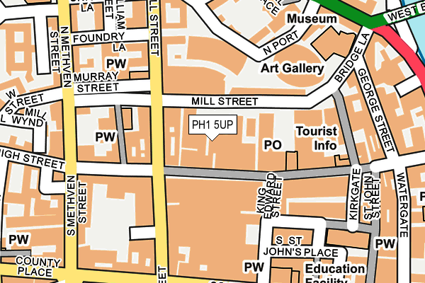 PH1 5UP map - OS OpenMap – Local (Ordnance Survey)
