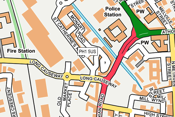 PH1 5US map - OS OpenMap – Local (Ordnance Survey)