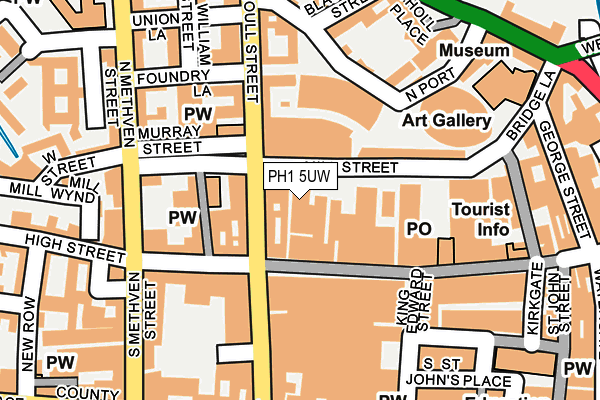 PH1 5UW map - OS OpenMap – Local (Ordnance Survey)