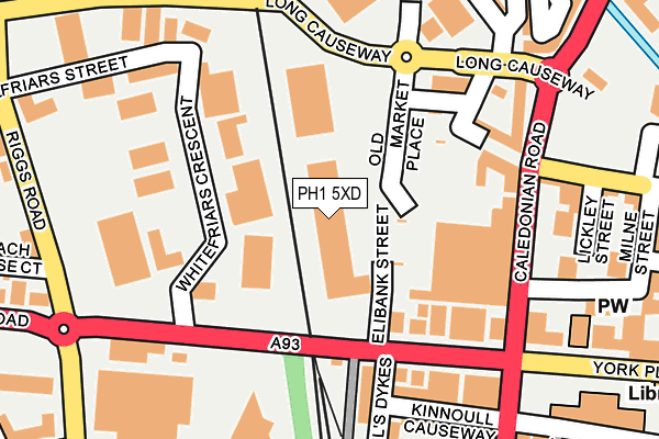 PH1 5XD map - OS OpenMap – Local (Ordnance Survey)