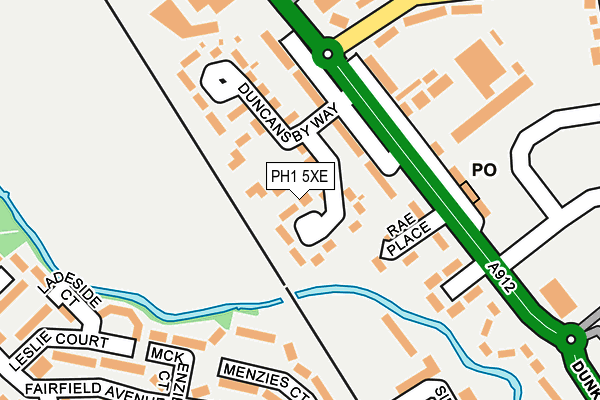 PH1 5XE map - OS OpenMap – Local (Ordnance Survey)