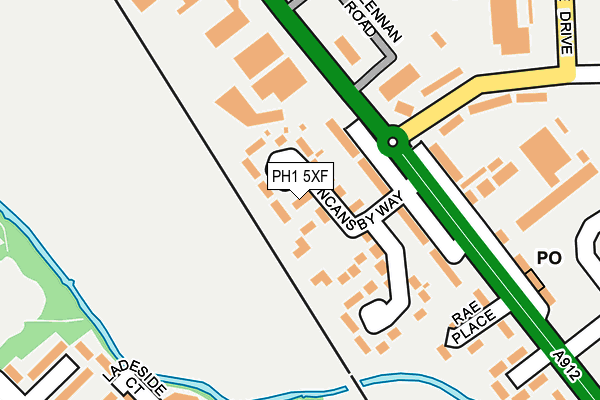 PH1 5XF map - OS OpenMap – Local (Ordnance Survey)