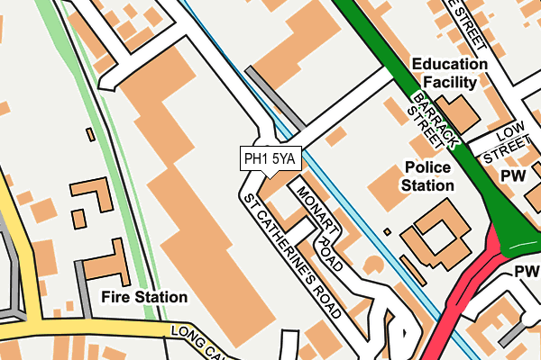 PH1 5YA map - OS OpenMap – Local (Ordnance Survey)