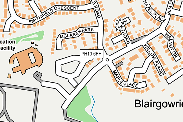 PH10 6FH map - OS OpenMap – Local (Ordnance Survey)