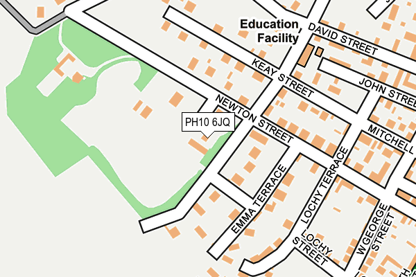 PH10 6JQ map - OS OpenMap – Local (Ordnance Survey)