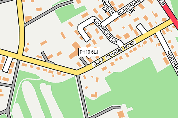 PH10 6LJ map - OS OpenMap – Local (Ordnance Survey)