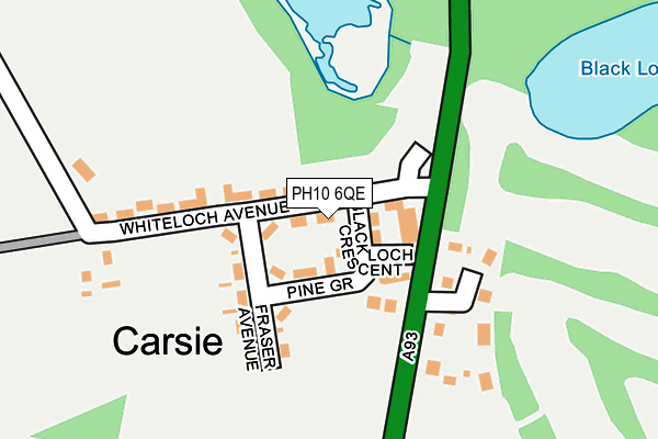 PH10 6QE map - OS OpenMap – Local (Ordnance Survey)