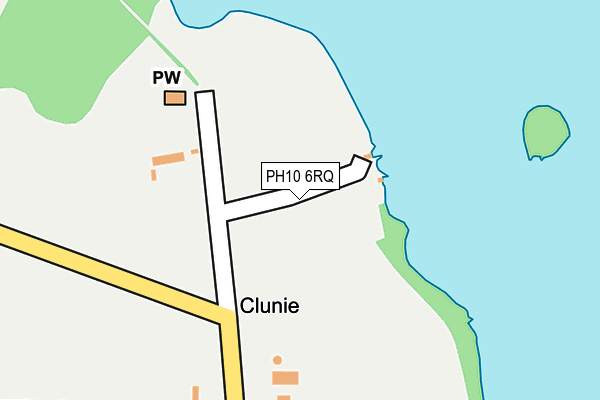 PH10 6RQ map - OS OpenMap – Local (Ordnance Survey)