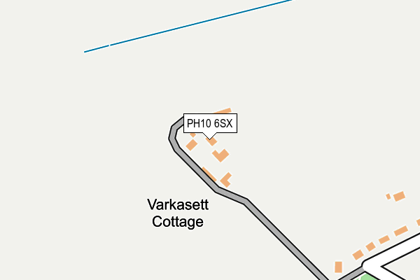 PH10 6SX map - OS OpenMap – Local (Ordnance Survey)