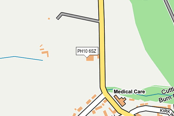 PH10 6SZ map - OS OpenMap – Local (Ordnance Survey)