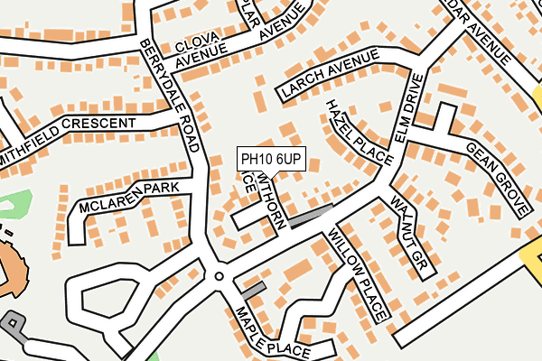 PH10 6UP map - OS OpenMap – Local (Ordnance Survey)