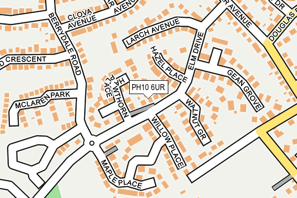 PH10 6UR map - OS OpenMap – Local (Ordnance Survey)