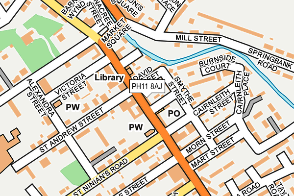 PH11 8AJ map - OS OpenMap – Local (Ordnance Survey)