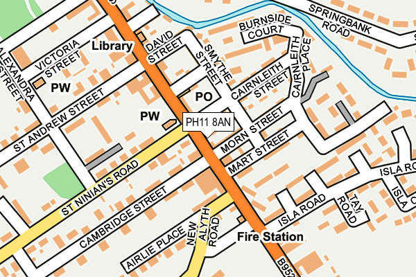 PH11 8AN map - OS OpenMap – Local (Ordnance Survey)