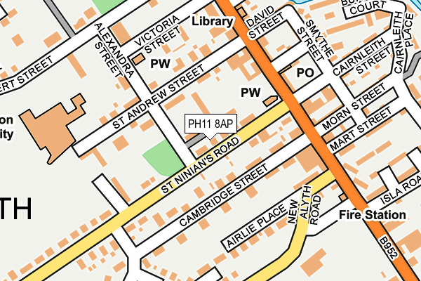 PH11 8AP map - OS OpenMap – Local (Ordnance Survey)
