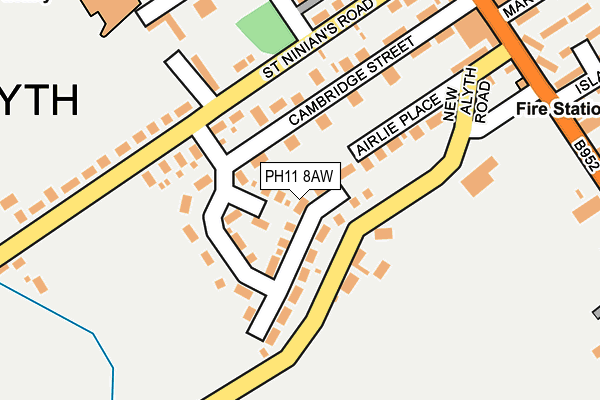 PH11 8AW map - OS OpenMap – Local (Ordnance Survey)