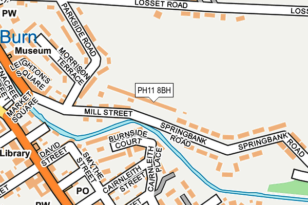 PH11 8BH map - OS OpenMap – Local (Ordnance Survey)