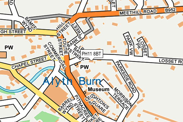 PH11 8BT map - OS OpenMap – Local (Ordnance Survey)