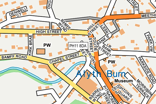 PH11 8DA map - OS OpenMap – Local (Ordnance Survey)
