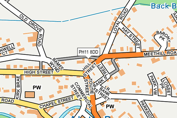 PH11 8DD map - OS OpenMap – Local (Ordnance Survey)