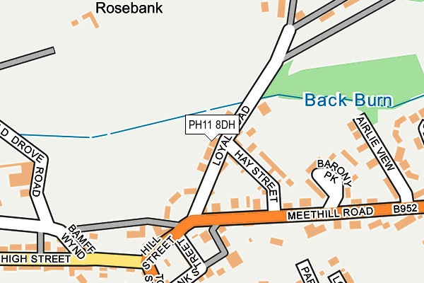 PH11 8DH map - OS OpenMap – Local (Ordnance Survey)